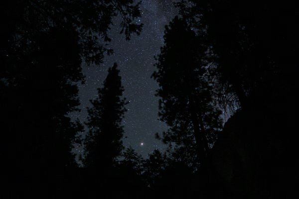Cielo estrellado en el Valle del Yosemite - Consejos para viajar a EEUU